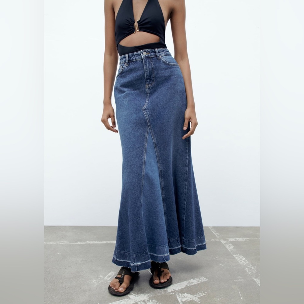 Zara denim skirt